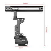 YELANGU C15-B YLG0711A-A Video Camera Cage Stabilizer with Handle for Nikon Z6 / Z7(Black)