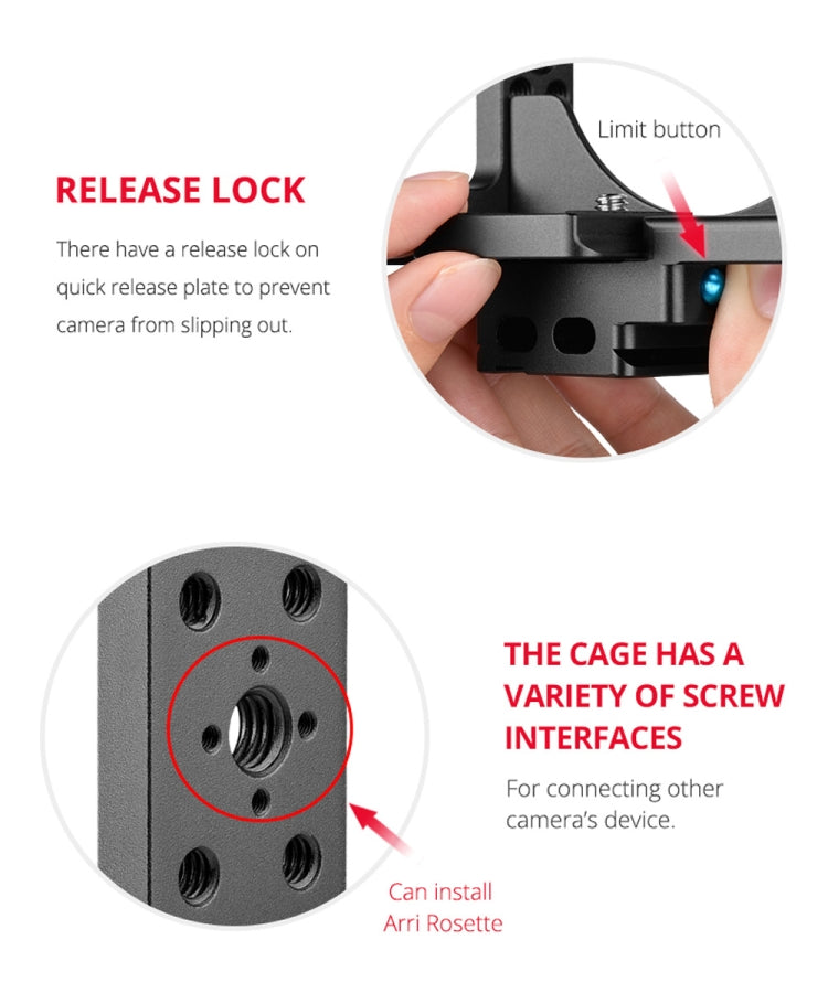 YELANGU C15-A YLG0711A-A01 Video Camera Cage Stabilizer for Nikon Z6 / Z7 (Black) - free shipping - PMC Jewellery - Order now!