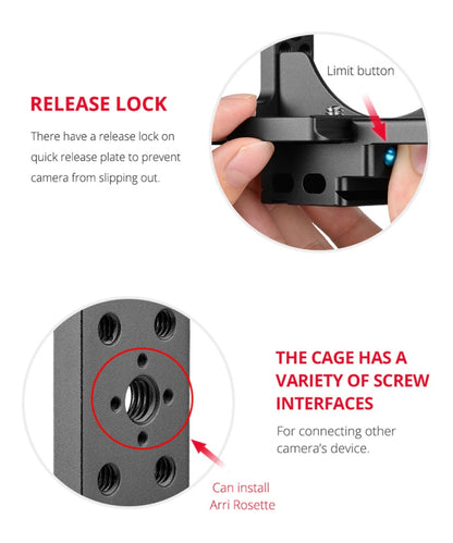 YELANGU C15-A YLG0711A-A01 Video Camera Cage Stabilizer for Nikon Z6 / Z7 (Black) - free shipping - PMC Jewellery - Order now!