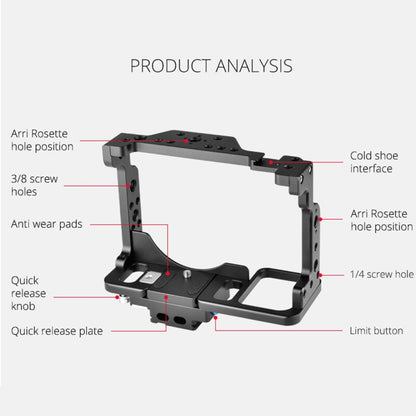 YELANGU C15-A YLG0711A-A01 Video Camera Cage Stabilizer for Nikon Z6 / Z7 (Black) - free shipping - PMC Jewellery - Order now!