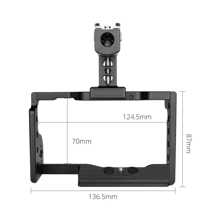 YELANGU C17 YLG0913A Video Camera Cage Stabilizer with Handle for Sony A6600 (Black) - free shipping - PMC Jewellery - Order now!