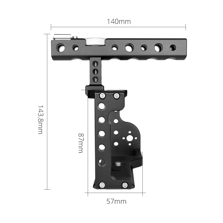 YELANGU C17 YLG0913A Video Camera Cage Stabilizer with Handle for Sony A6600 (Black) - free shipping - PMC Jewellery - Order now!