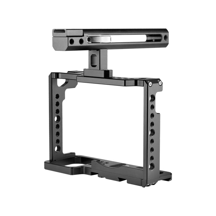 YELANGU C18 YLG0915A-B Video Camera Cage Stabilizer with Handle for Panasonic Lumix DC-S1H / DC-S1 / DC-S1R (Black) - free shipping - PMC Jewellery - Order now!