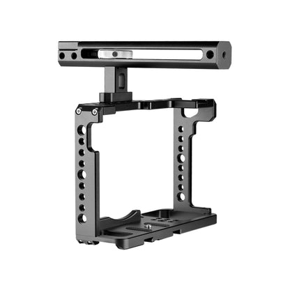 YELANGU C18 YLG0915A-B Video Camera Cage Stabilizer with Handle for Panasonic Lumix DC-S1H / DC-S1 / DC-S1R (Black) - free shipping - PMC Jewellery - Order now!