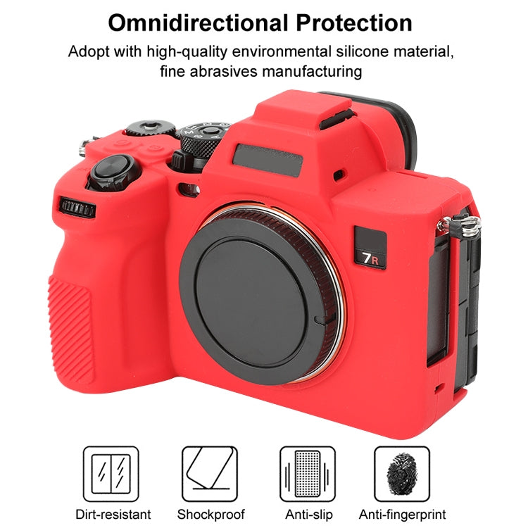 For Sony ILCE-7RM5 / Alpha 7R V Soft Silicone Protective Case (Red)