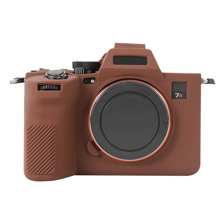For Sony ILCE-7RM5 / Alpha 7R V Soft Silicone Protective Case (Coffee) - Protective Case by PMC TechLife | Online Shopping South Africa | PMC TechLife | Buy Now Pay Later Mobicred