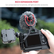 YELANGU CL6 YLG0712A Vertical Shoot Quick Release L Plate Bracket Base Holder for Sony A9 (ILCE-9) / A7 III/ A7R III(Black)