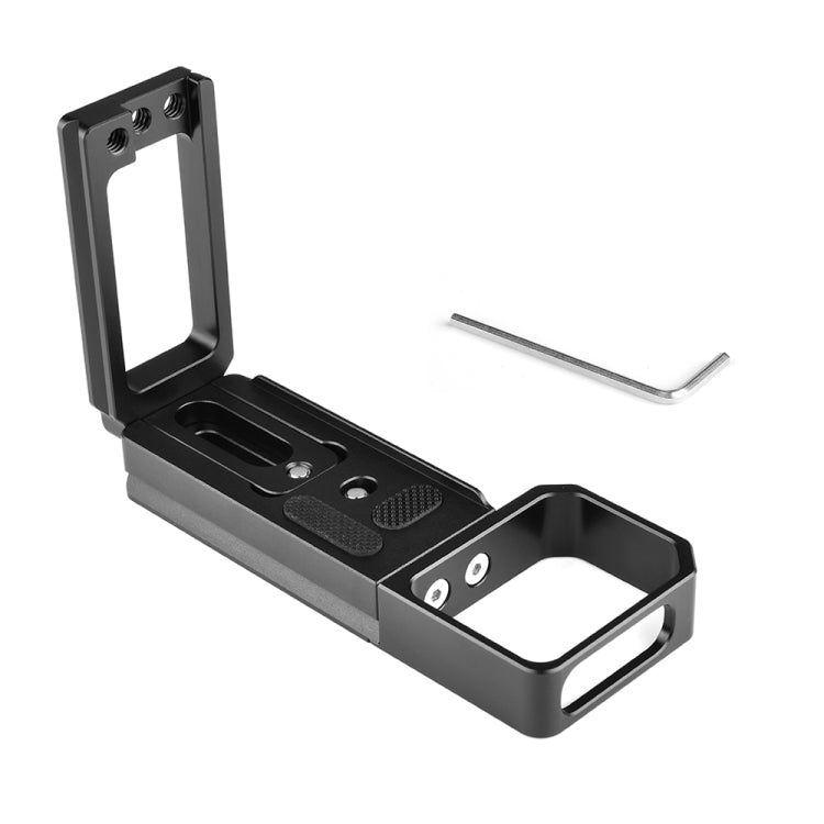 YELANGU CL6 YLG0712A Vertical Shoot Quick Release L Plate Bracket Base Holder for Sony A9 (ILCE-9) / A7 III/ A7R III(Black)