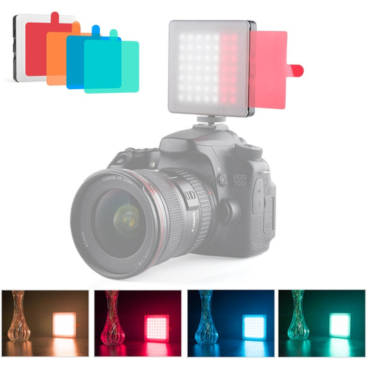 YELANGU Portable 49 LEDs Phone Photography Fill Light with 6 Color Filters (Black) - free shipping - PMC Jewellery - Order now!