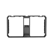 YELANGU  PC06 YLG0909A Vlogging Live Broadcast Smartphone Metal Cage Video Rig Filmmaking Recording Handle Stabilizer Bracket for iPhone, Galaxy, Huawei, Xiaomi, HTC, LG, Google, and Other Smartphones(Black)