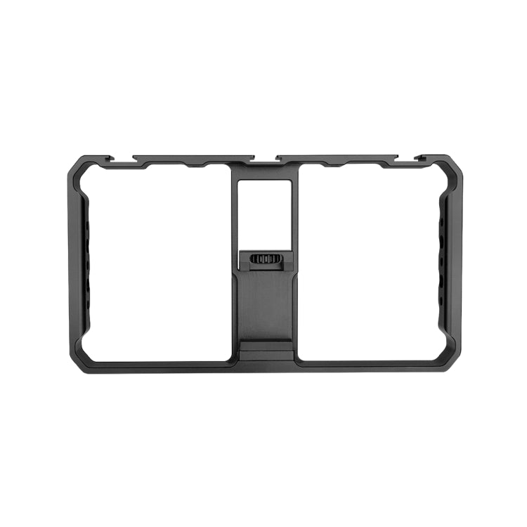 YELANGU  PC06 YLG0909A Vlogging Live Broadcast Smartphone Metal Cage Video Rig Filmmaking Recording Handle Stabilizer Bracket for iPhone, Galaxy, Huawei, Xiaomi, HTC, LG, Google, and Other Smartphones(Black)