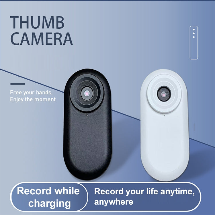 DM-10 Mini Thumb Action Camera with Charging Case (White)
