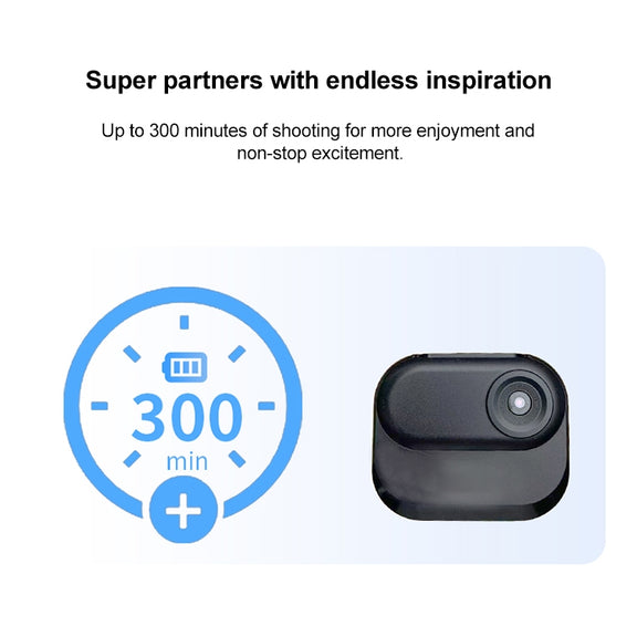 DM-10 Mini Thumb Action Camera with Charging Case (Black)