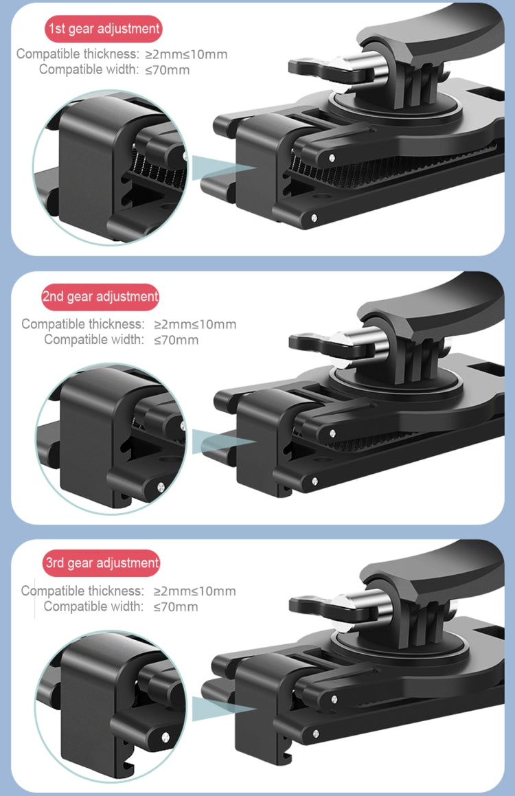 RUIGPRO 360 Degree Rotating Quick Release Strap Mount Shoulder Backpack Mount for GoPro, Insta360, DJI and Other Action Cameras(Black) - free shipping - PMC Jewellery - Order now!