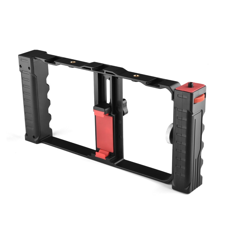 YELANGU PC02A Vlogging Live Broadcast Plastic Cage Video Rig Filmmaking Stabilizer Bracket for iPhone, Galaxy, Huawei, Xiaomi, HTC, LG, Google, and Other Smartphones(Black) - free shipping - PMC Jewellery - Order now!