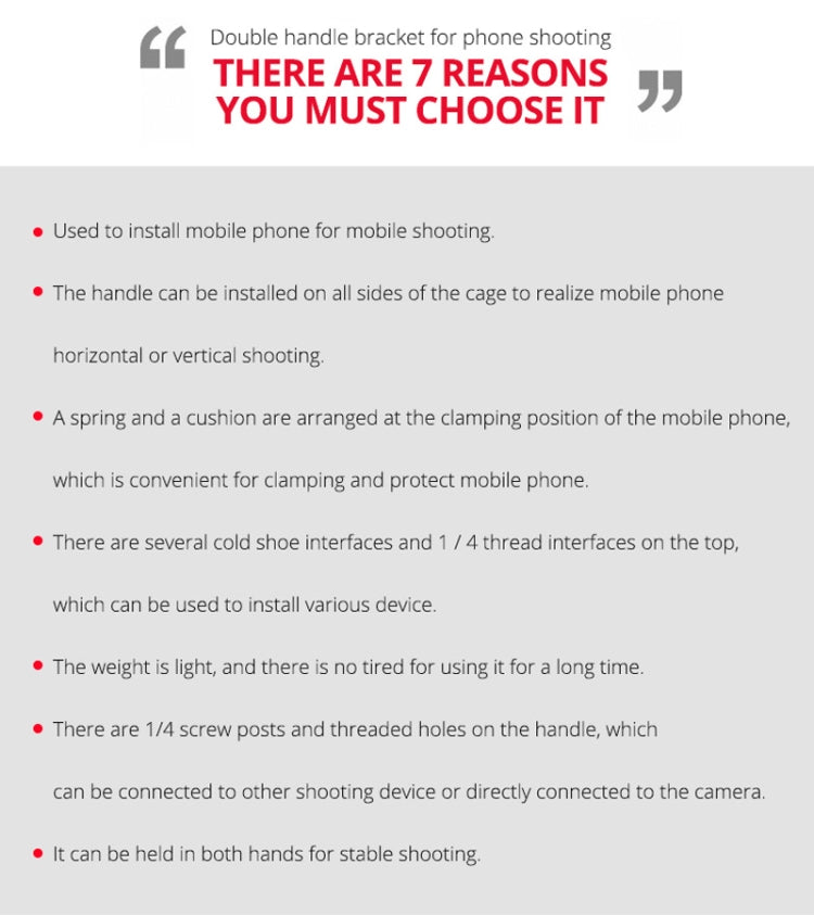 YELANGU PC02A Vlogging Live Broadcast Plastic Cage Video Rig Filmmaking Stabilizer Bracket for iPhone, Galaxy, Huawei, Xiaomi, HTC, LG, Google, and Other Smartphones(Black) - free shipping - PMC Jewellery - Order now!