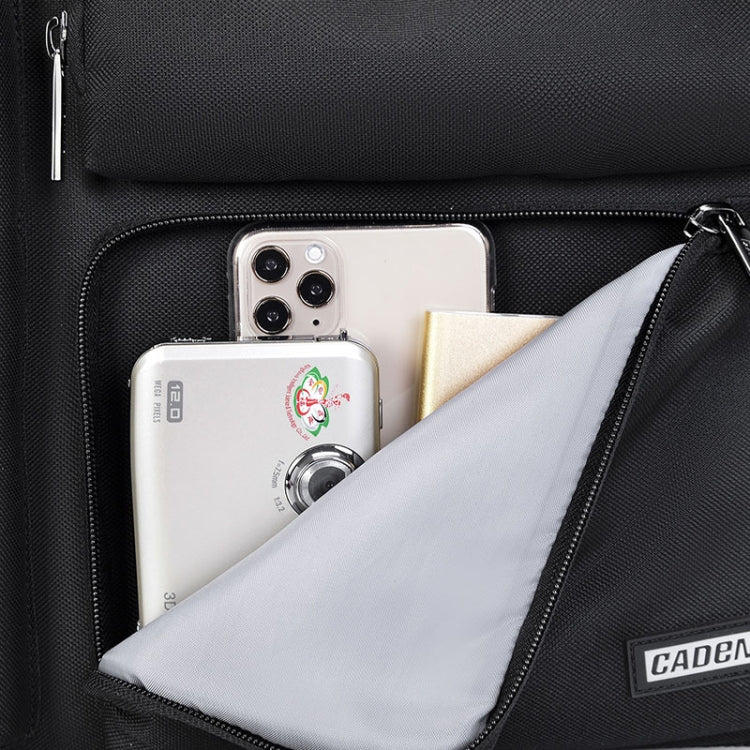 CADEN D28 Portable Multifunctional Single and Double Shoulder Camera Bag With Strap(Black)