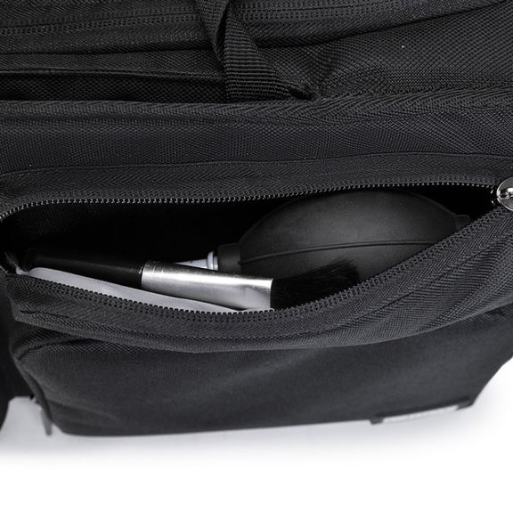 CADEN D28 Portable Multifunctional Single and Double Shoulder Camera Bag With Strap(Black)