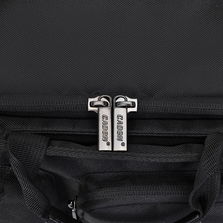 CADEN D28 Portable Multifunctional Single and Double Shoulder Camera Bag With Strap(Black) - free shipping - PMC TechLife - Order now!