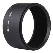 FITTEST 72mm Thread Type Straight Tube Full Metal Lens Hood Shade for Medium Telephoto Lens