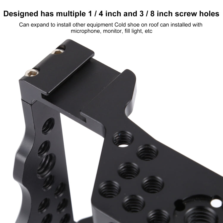 Video Camera Cage Stabilizer for Sony A7 III (A7M3) / A7R3 (A7R III) - Camera Cage by PMC TechLife | Online Shopping South Africa | PMC TechLife | Buy Now Pay Later Mobicred
