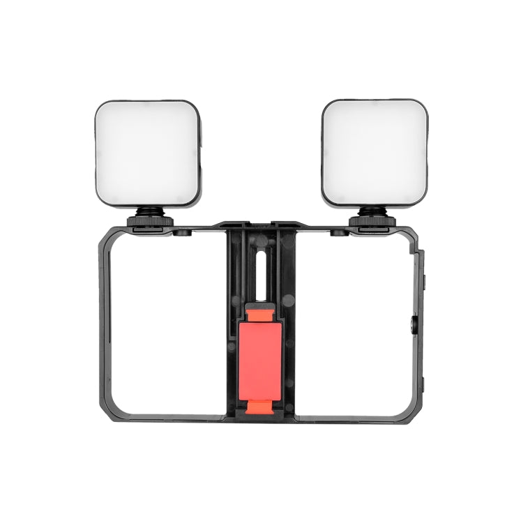 YELANGU PC201 YLG1801A Vlogging Live Broadcast LED Selfie Light Smartphone Video Rig Handle Stabilizer Plastic Bracket Kits - free shipping - PMC TechLife - Order now!