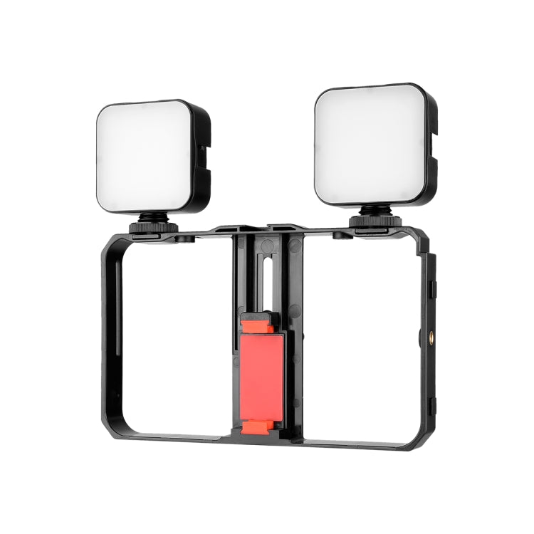 YELANGU PC201 YLG1801A Vlogging Live Broadcast LED Selfie Light Smartphone Video Rig Handle Stabilizer Plastic Bracket Kits - free shipping - PMC TechLife - Order now!