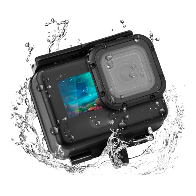 50m Water-resistant Housing Protective Case with Buckle Basic Mount & Screw for GoPro HERO10 Black / HERO9 Black (Black)