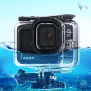45m Water-resistant Housing Protective Case with Buckle Basic Mount & Screw For GoPro HERO10 Black / HERO9 Black