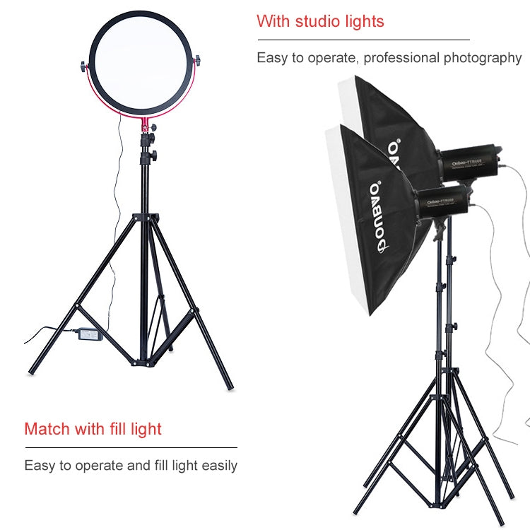 TRIOPO Oubao 1.9m Portable Studio Light Metal Tripod - free shipping - PMC Jewellery - Order now!