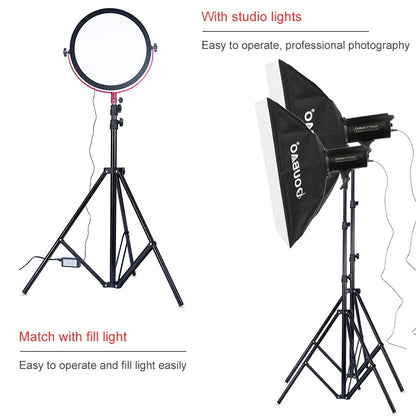 TRIOPO Oubao 1.9m Portable Studio Light Metal Tripod - free shipping - PMC Jewellery - Order now!