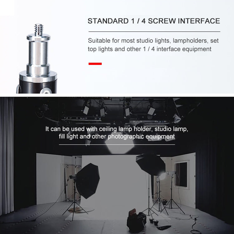TRIOPO Oubao 1.9m Portable Studio Light Metal Tripod - free shipping - PMC Jewellery - Order now!
