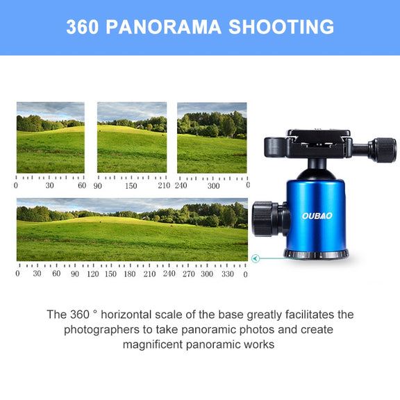 TRIOPO Oubao A-688 Adjustable Portable  Aluminum Alloy Tripod with Ball Head for SLR Camera