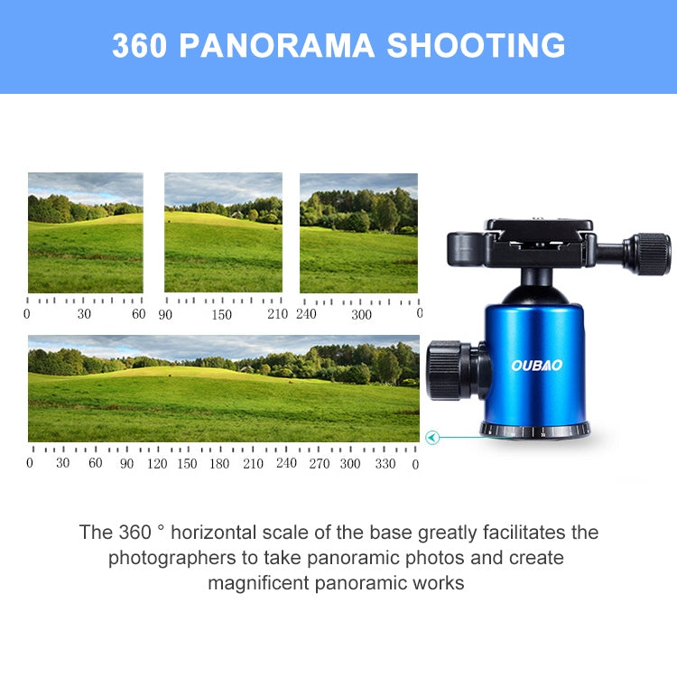 TRIOPO Oubao A-688 Adjustable Portable  Aluminum Alloy Tripod with Ball Head for SLR Camera