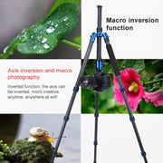 TRIOPO Oubao C-608S Adjustable Portable Carbon Fiber Tripod with Ball Head for SLR Camera
