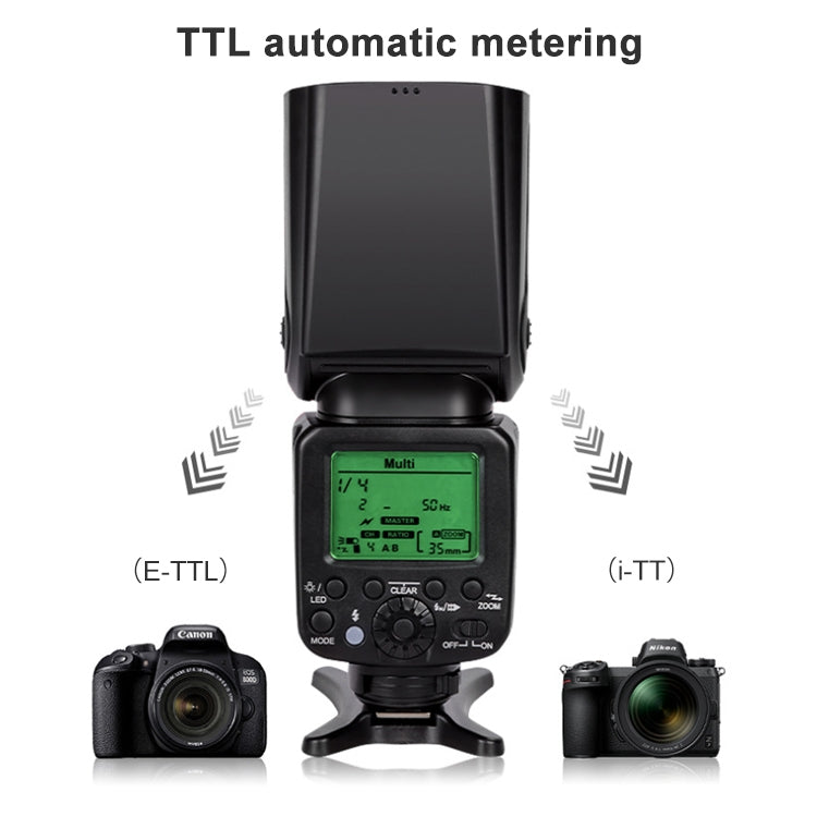 Triopo TR-666 2000mAh 2.4G Wireless Dual TTL Mode Flash Speedlite for Canon / Nikon DSLR Cameras - free shipping - PMC Jewellery - Order now!