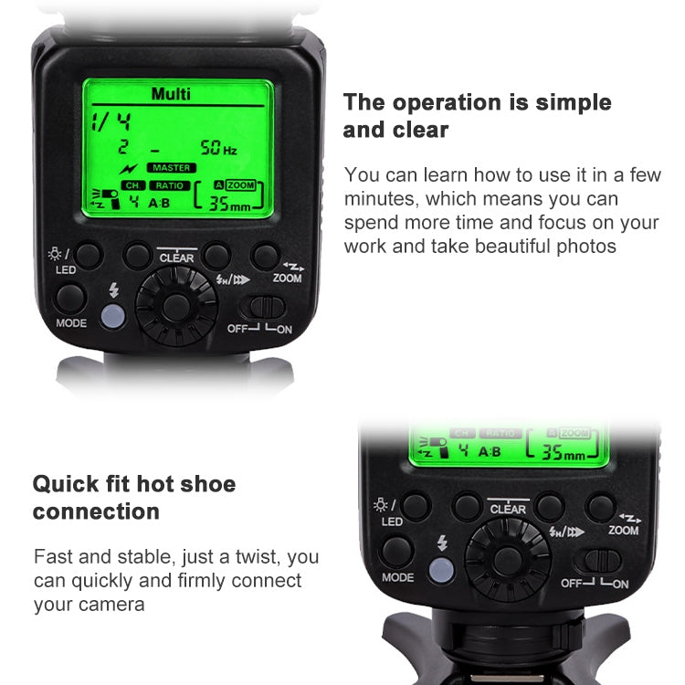 Triopo TR-666 2000mAh 2.4G Wireless Dual TTL Mode Flash Speedlite for Canon / Nikon DSLR Cameras - free shipping - PMC Jewellery - Order now!