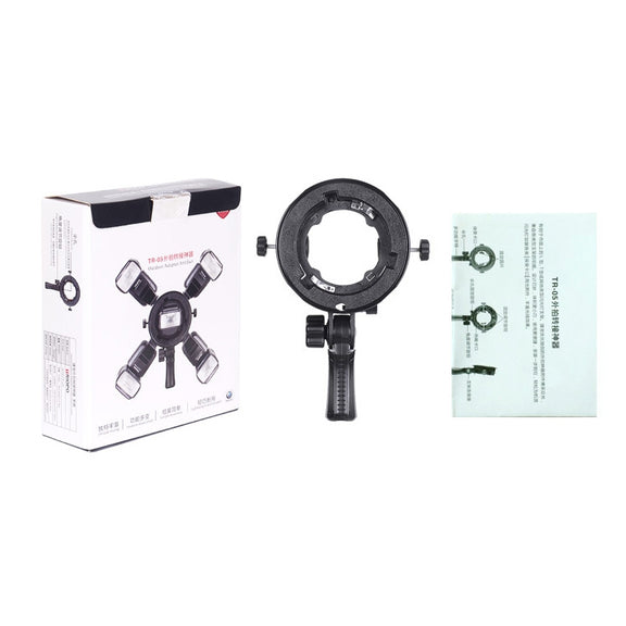TRIOPO TR-05 Flash Holder Multi-function Camera Universal S-type Holder Accessories Transfer Interface
