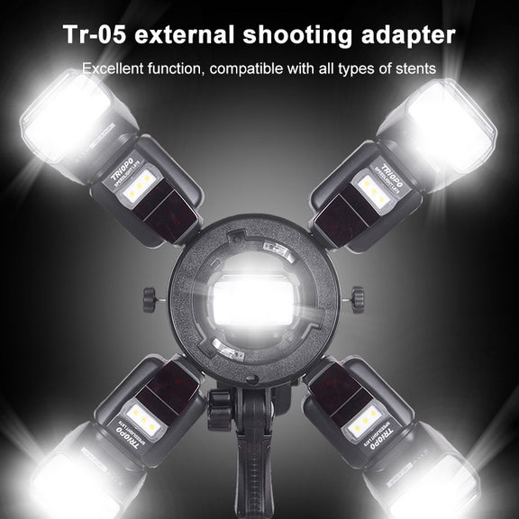 TRIOPO TR-05 Flash Holder Multi-function Camera Universal S-type Holder Accessories Transfer Interface