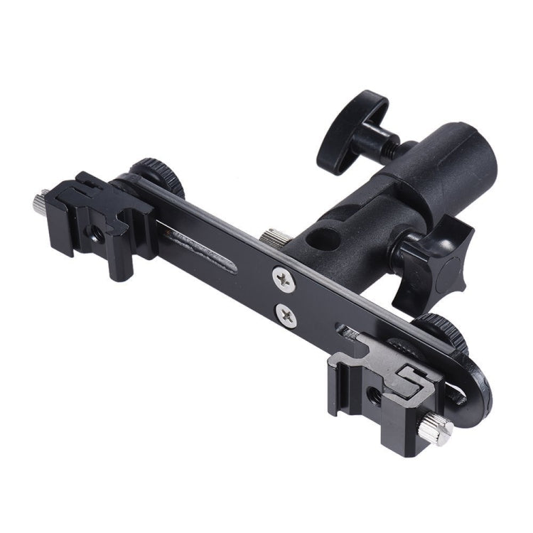 Double Hot Shoe Flash Stand Bracket - free shipping - PMC Jewellery - Order now!