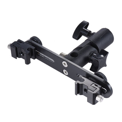 Double Hot Shoe Flash Stand Bracket - free shipping - PMC Jewellery - Order now!