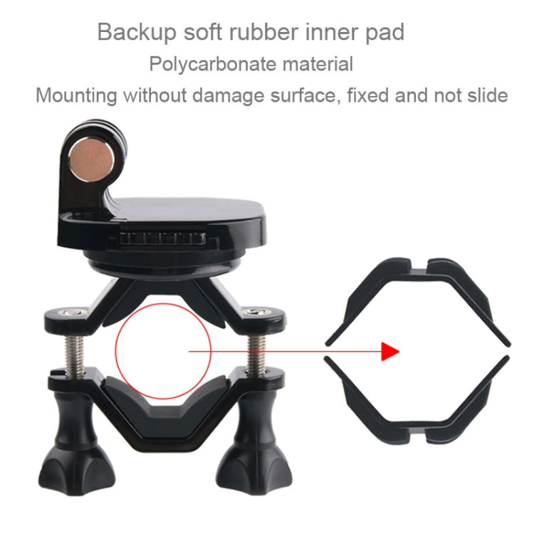 GP433 Bicycle Motorcycle Handlebar Mount for GoPro, Insta360, DJI and Other Action Cameras(Black) - Bicycle Handlebar Mount by PMC TechLife | Online Shopping South Africa | PMC TechLife | Buy Now Pay Later Mobicred