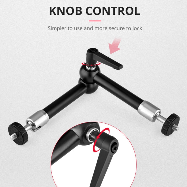 YELANGU 7 inch Adjustable Friction Articulating Magic Arm (Black) - free shipping - PMC TechLife - Order now!
