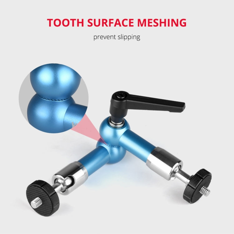 YELANGU 11 inch Adjustable Friction Articulating Magic Arm(Blue)