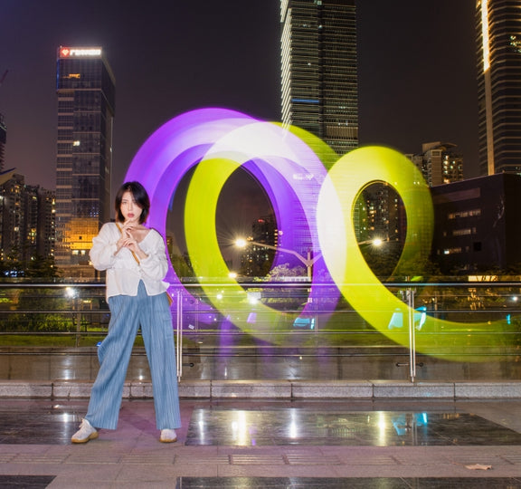LUXCeO P7RGB Pro Colorful Photo LED Stick Video Light APP Control Adjustable Color Temperature Water-resistant Handheld LED Fill Light with Remote Control