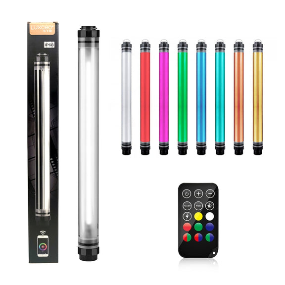 LUXCeO P7RGB Pro Colorful Photo LED Stick Video Light APP Control Adjustable Color Temperature Water-resistant Handheld LED Fill Light with Remote Control