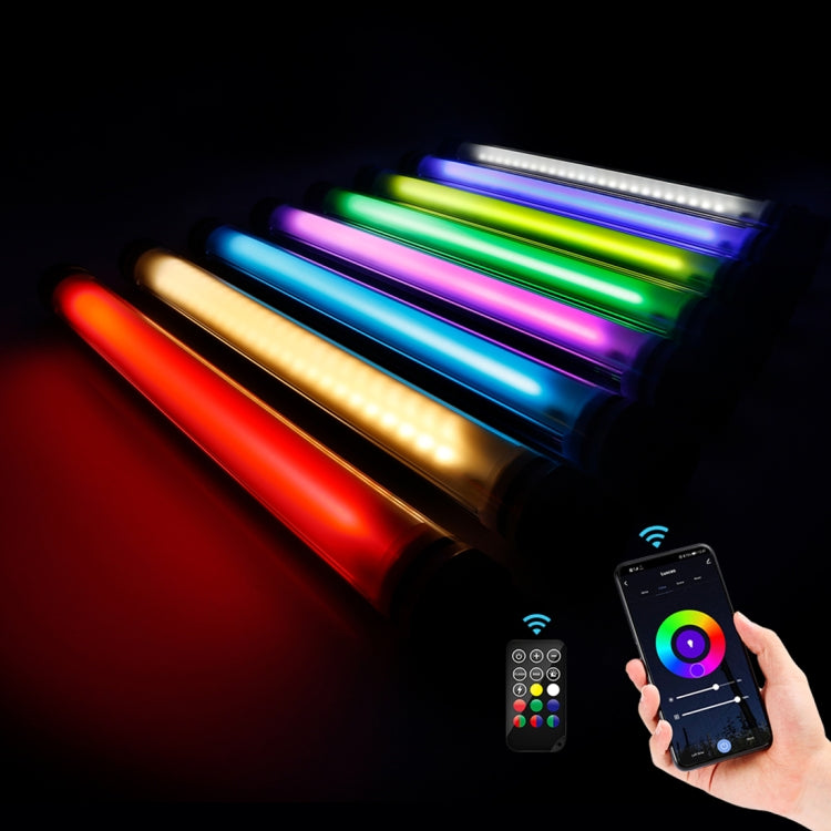 LUXCeO P7RGB Pro Colorful Photo LED Stick Video Light APP Control Adjustable Color Temperature Waterproof Handheld LED Fill Light with Remote Control - free shipping - PMC Jewellery - Order now!