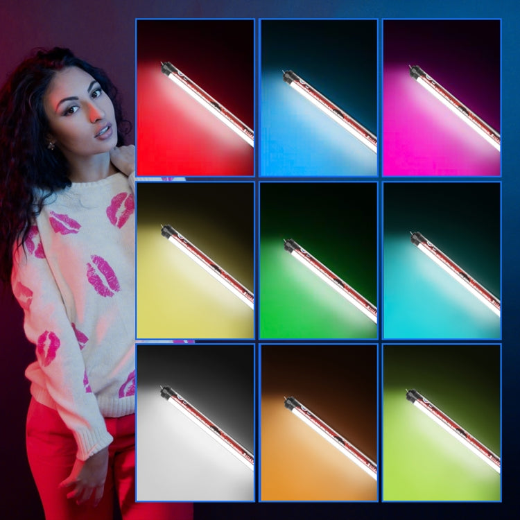 LUXCeO P7RGB Pro Colorful Photo LED Stick Video Light APP Control Adjustable Color Temperature Waterproof Handheld LED Fill Light with Remote Control - free shipping - PMC Jewellery - Order now!