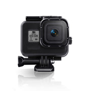 For GoPro HERO8 Black 45m Water-resistant Housing Protective Case with Buckle Basic Mount & Screw & Floating Bobber Grip & Strap & Anti-Fog Inserts(Black)