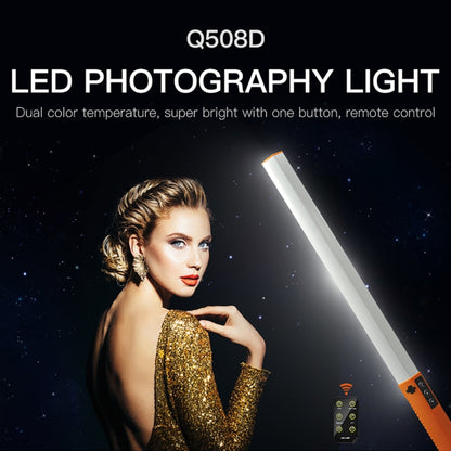 LUXCeO Q508D Dual Color Temperature Photo LED Stick Video Light Handheld LED Fill Light Flash Lighting Lamp(Orange) - free shipping - PMC Jewellery - Order now!